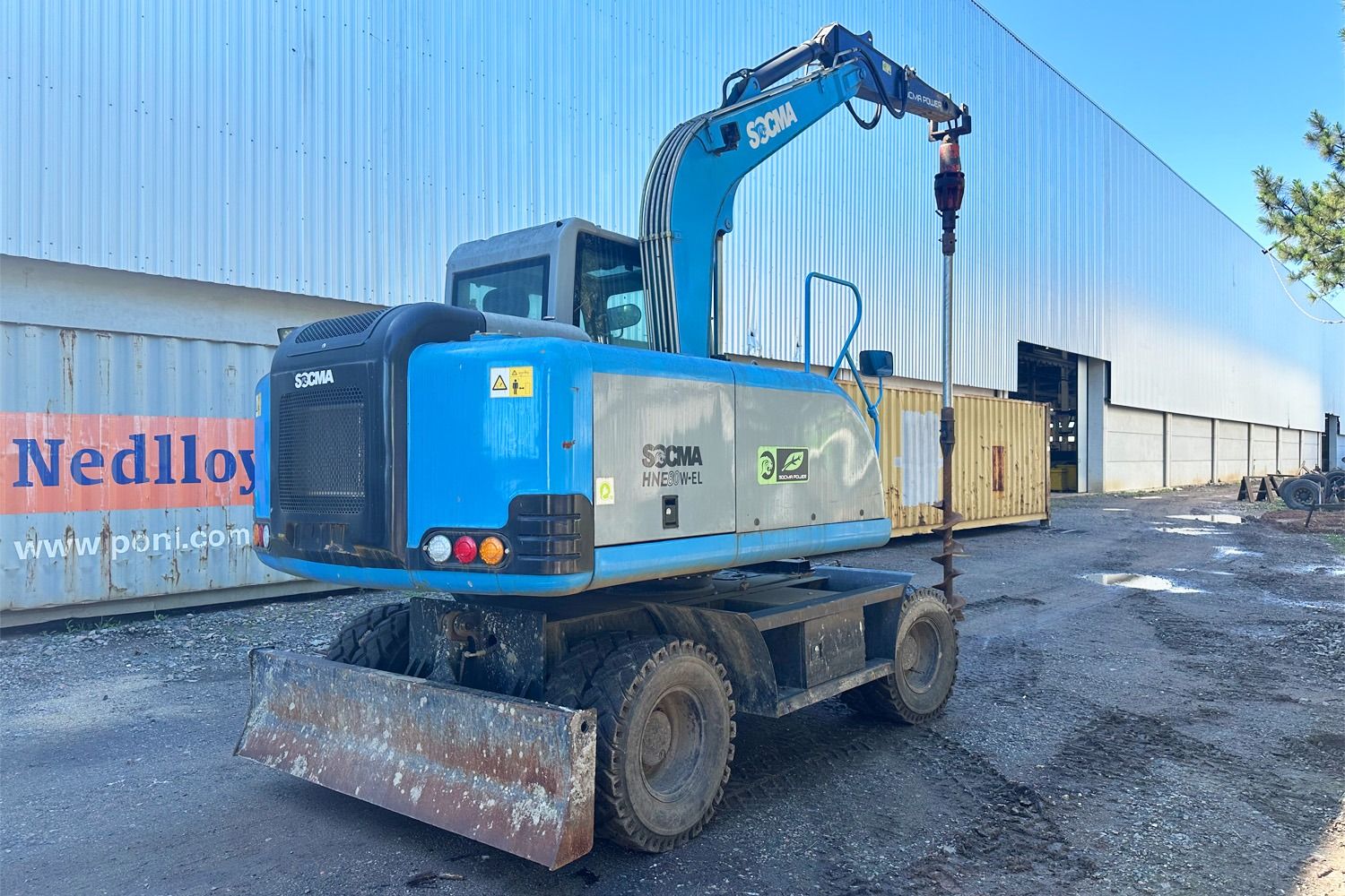 Escavadeira Hidráulica 8T SOCMA Elétrica HNE80W-EL 62 hp