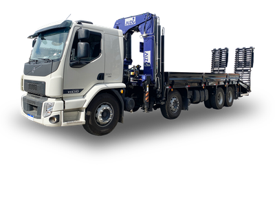 Caminhão Volvo  VM 360 8X2 24/25 Guindaste 45ton  AIZC+ Rampa e Plataforma Fixa 8,5M
