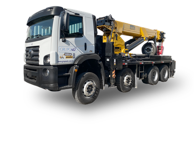 Caminhão VW 31.320 8x4 24/25  Guindaste TM 200 AIZC