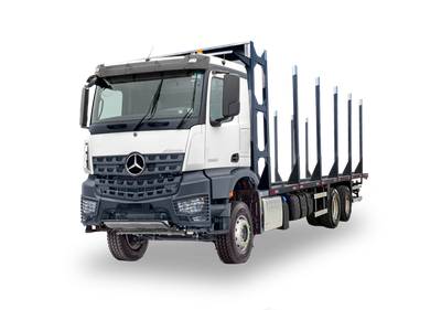 Caminhão MB Arocs 3351 6x4 24/25 Plataforma Transtora Florestal AIZI