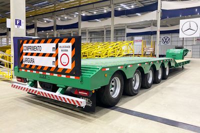 Carrega Tudo 5 eixos rebaixada, pescoço alto  AIZI