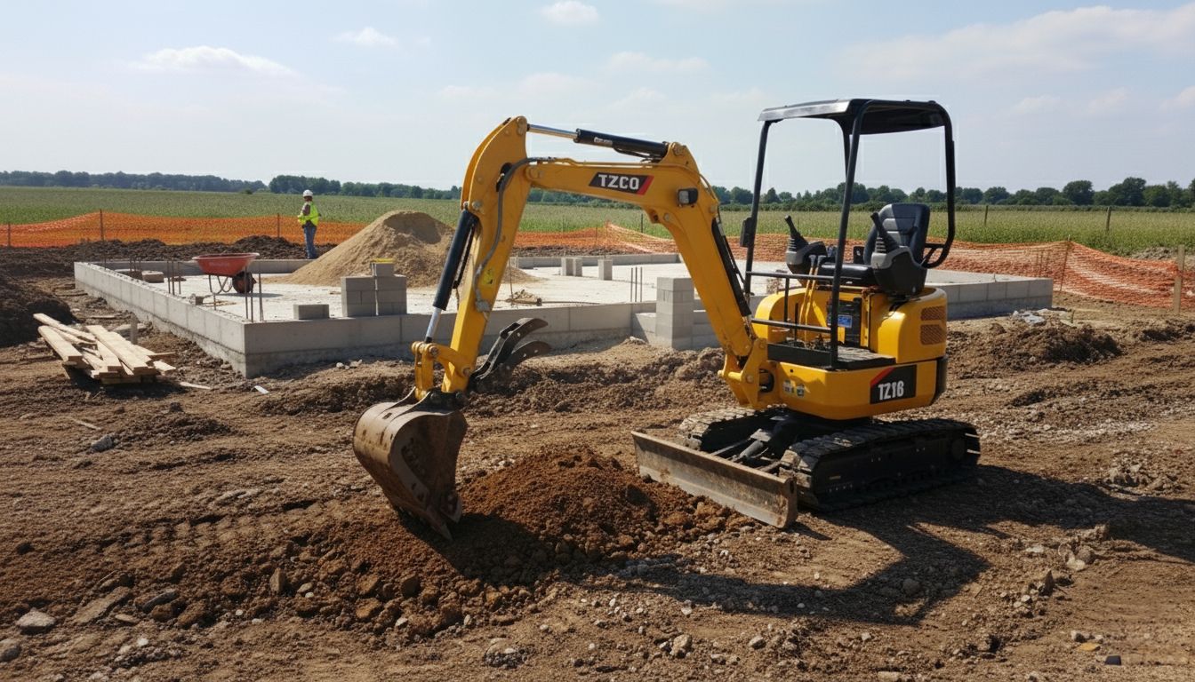 Mini Escavadeira Hidráulica TZCO TZ18EXD 2026