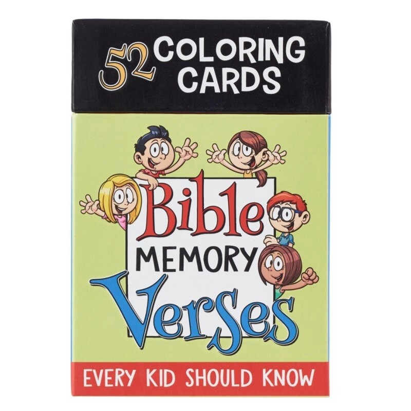 52 Coloring Cards for Kids: Bible Memory Verses Every Kid Should Know