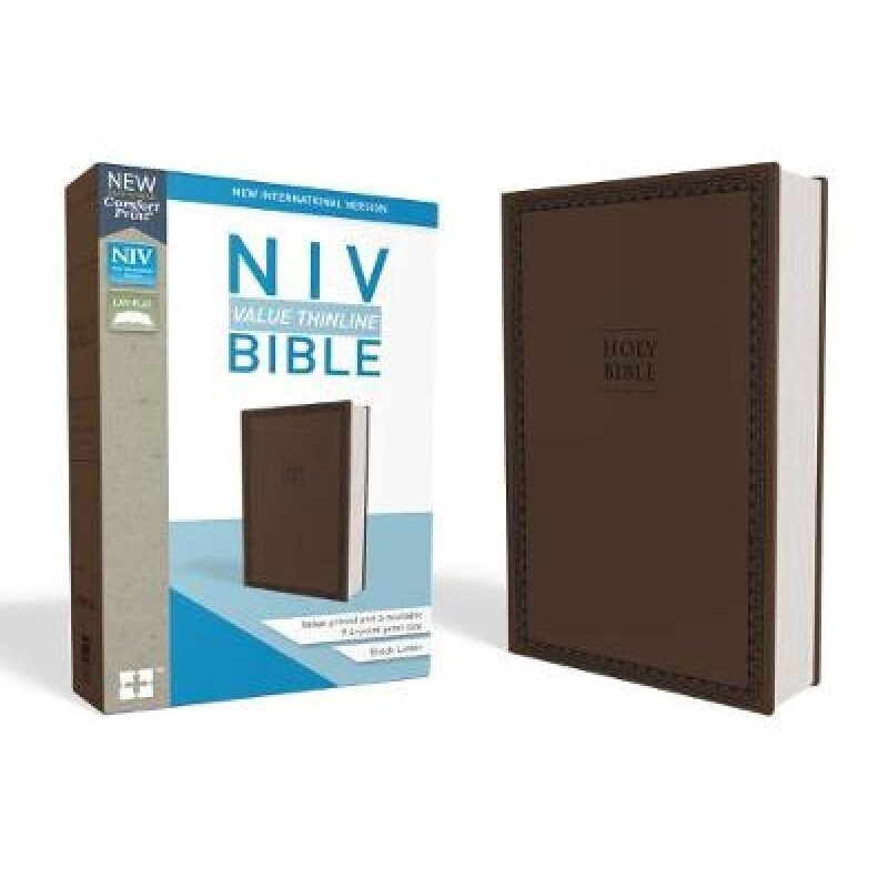 NIV Value Thinline Bible, Brown