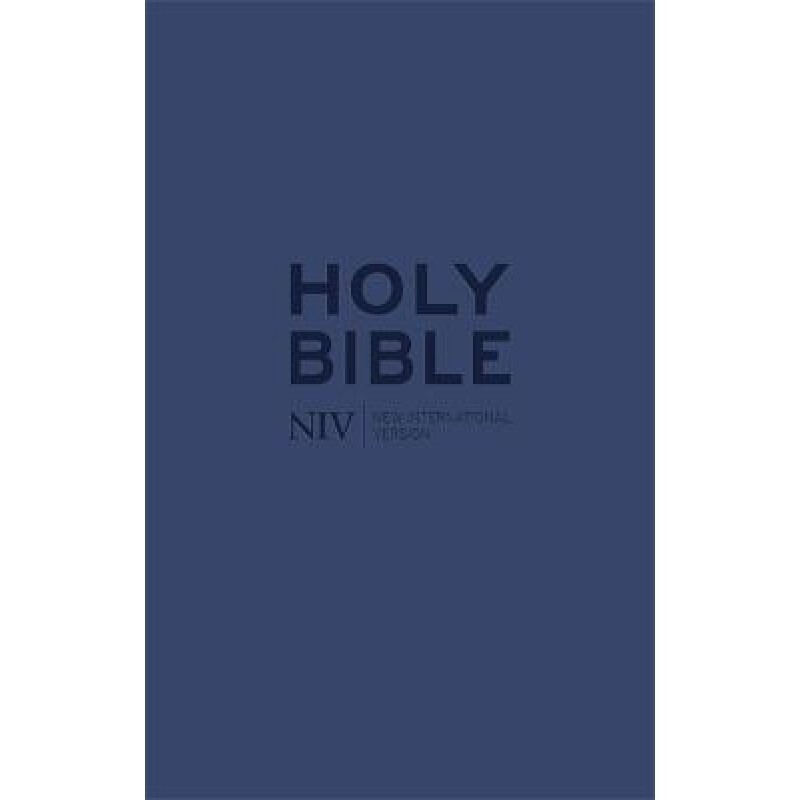 NIV Tiny Navy Soft-Tone Bible With Zip