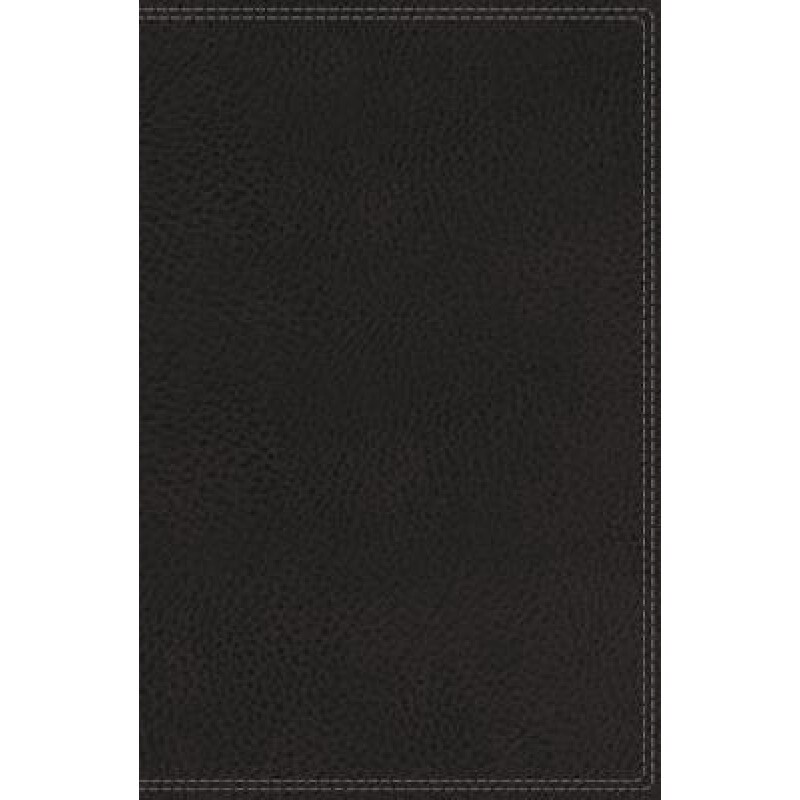 NIV, Wide Margin Side Column Reference Bible, Leathersoft, Black, Comfort Print