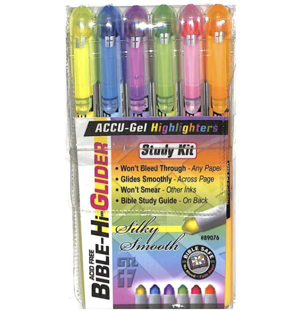 Accu-Gel Bible Hi Glider 6 Piece Study Kit