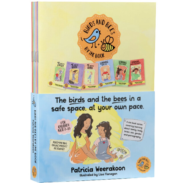 Birds and Bees By the Book: a six-book series covering learning about family, body, brain, sex, gender, and pornography