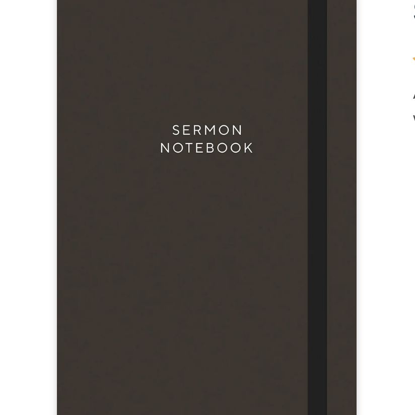 Sermon Notebook (Black)