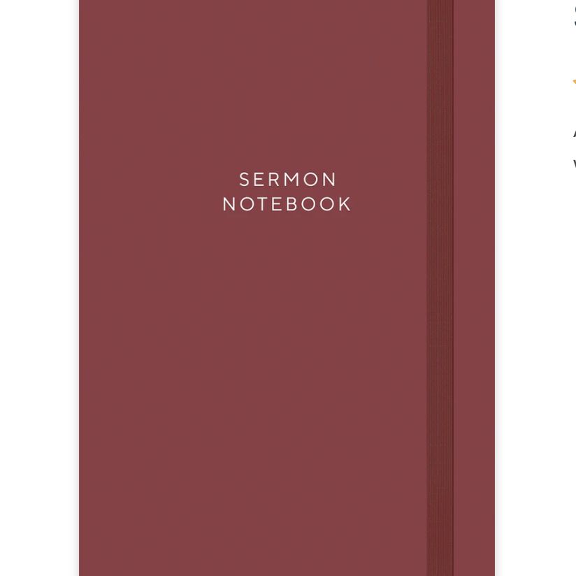 Sermon Notebook (Plum)
