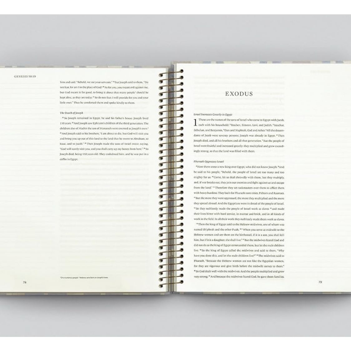 ESV Spiral-Bound Journaling Bible, Pentateuch (Hardcover, Cover Artwork by Lulie Wallace)