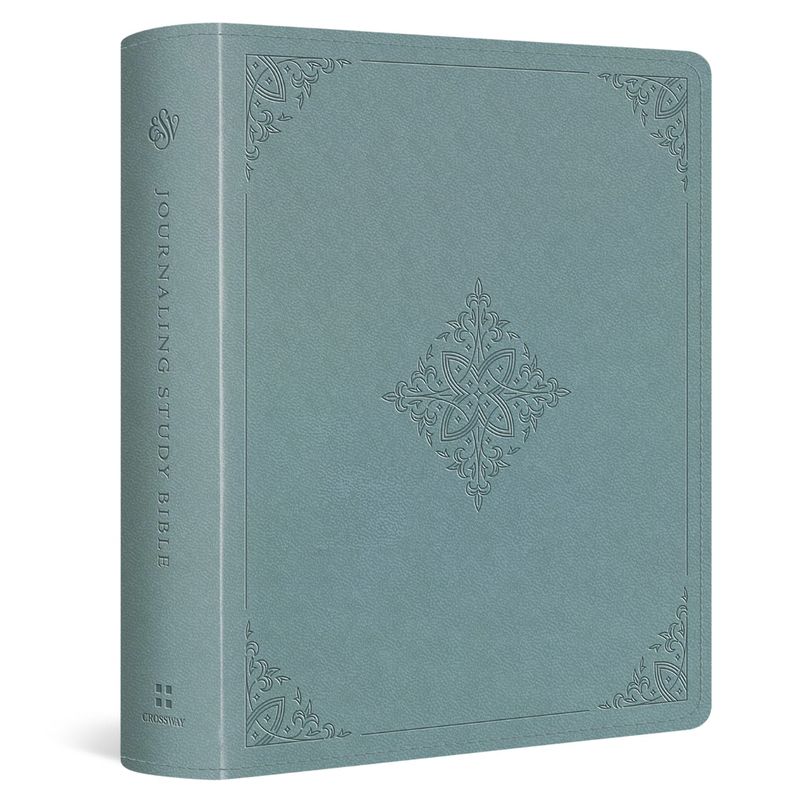 ESV Journaling Study Bible (TruTone over Board, Paris Sky, Fleur-de-lis Design)