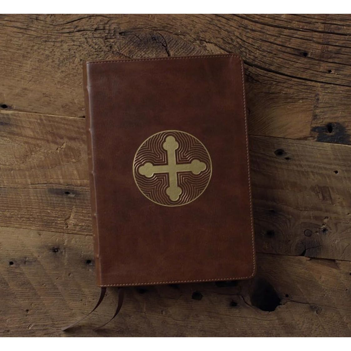 ESV Bible with Creeds and Confessions (TruTone, Brown, Cross Trefoil Design)