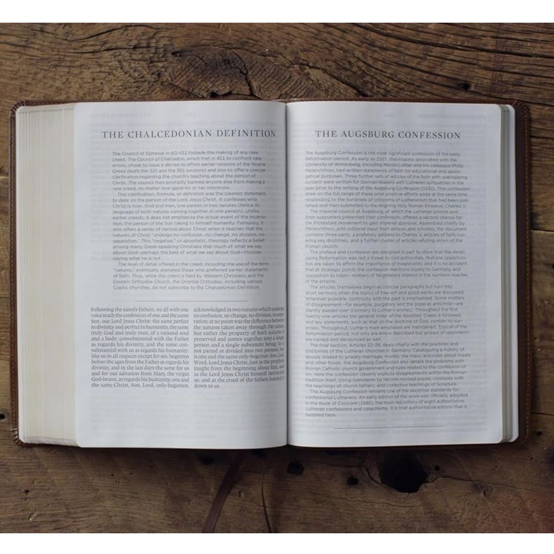 ESV Bible with Creeds and Confessions (TruTone, Brown, Cross Trefoil Design)