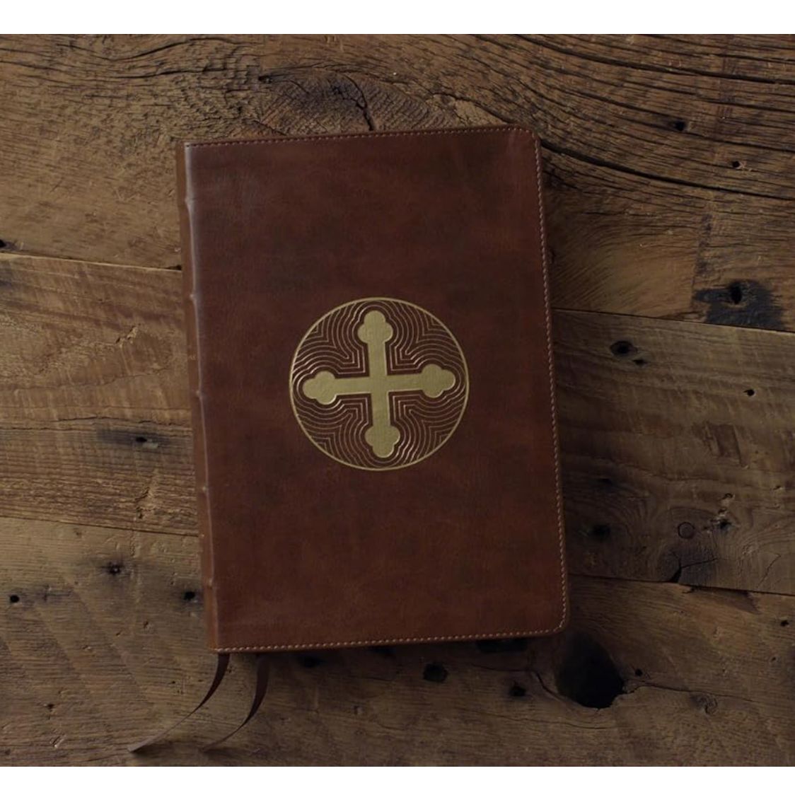ESV Bible with Creeds and Confessions (TruTone, Brown, Cross Trefoil Design)