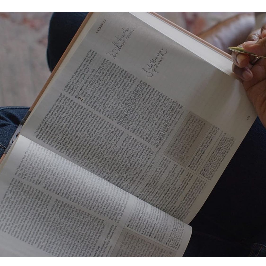 ESV Journaling Study Bible (Cloth over Board, Blush/Ochre, Floral Design)