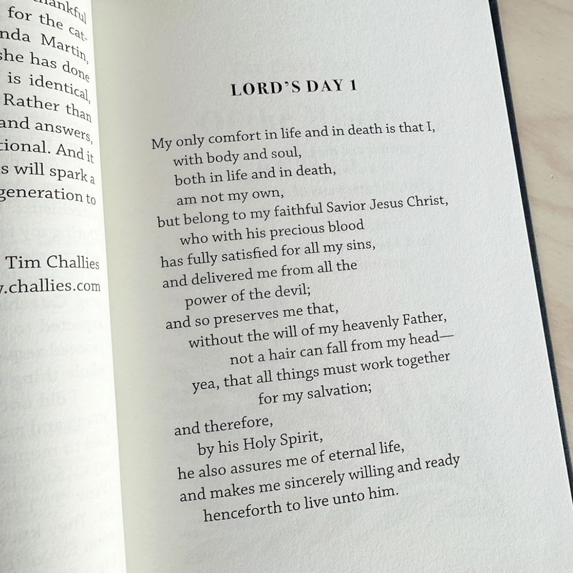 My Only Comfort: The Heidelberg Catechism for Devotional Reading