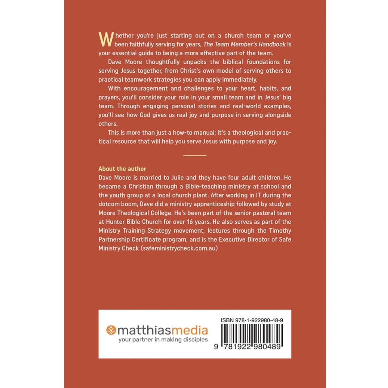 The Team Member's Handbook: How Christians Serve Jesus Together