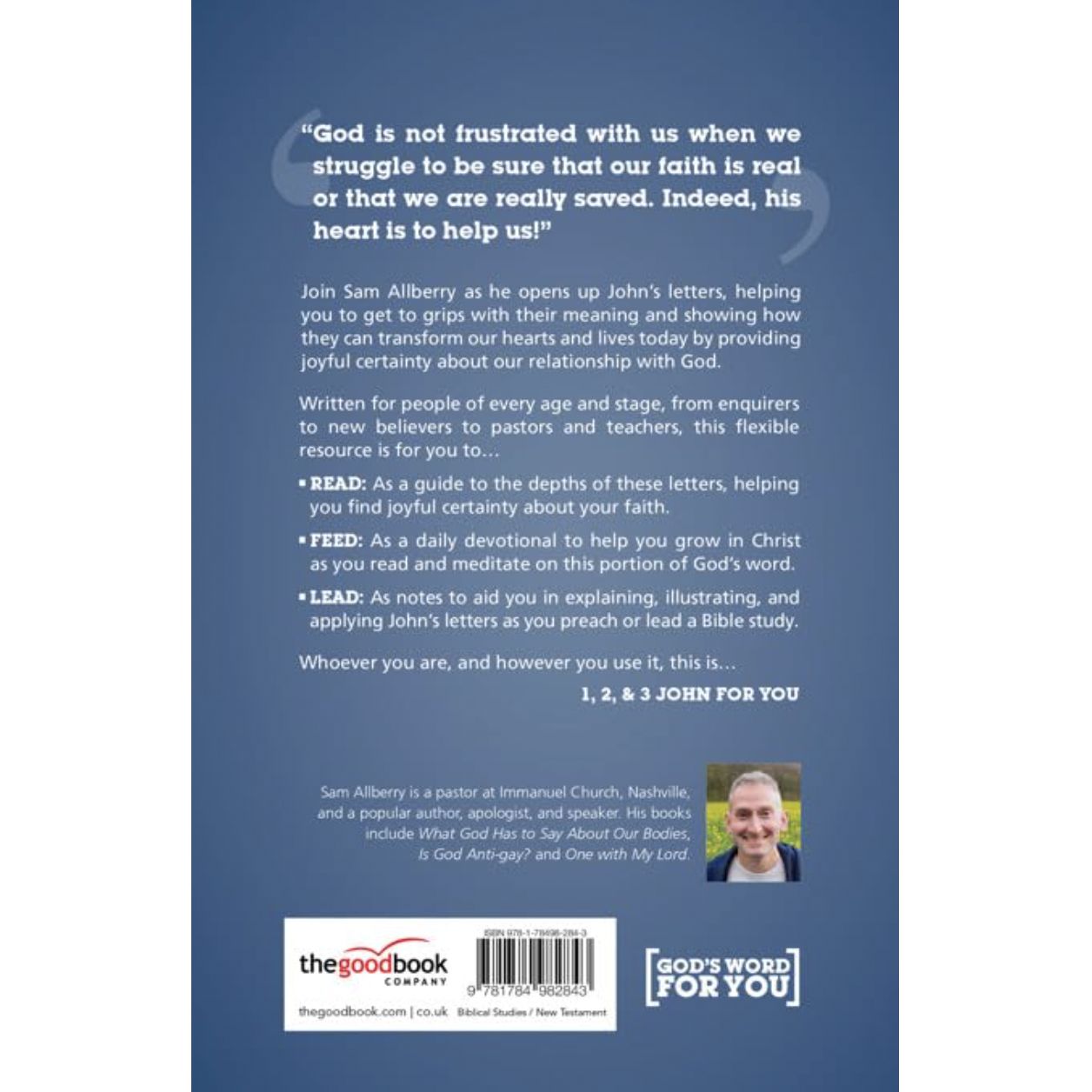 GWFY: 1, 2 &amp; 3 John For You: Joyful Certainty (God's Word For You series)
