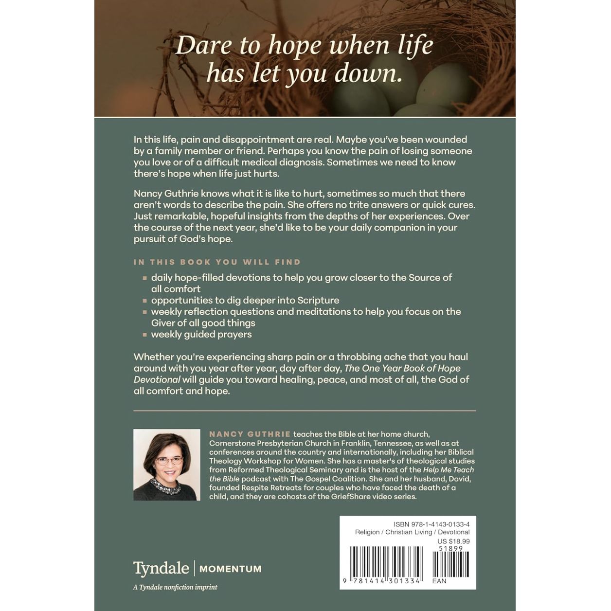 One Year Book of Hope: Daily Biblical Comfort for When Life Hurts