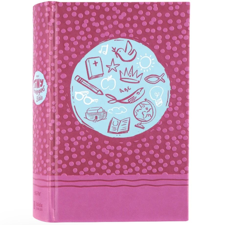 Nirv Tiny Theologians Bible, Leathersoft Over Board, Pink