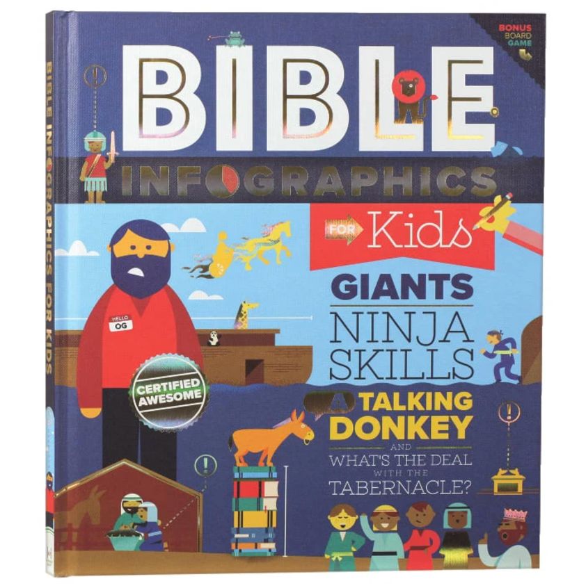 Bible Infographics For Kids: Giants, Ninja Skills, a Talking Donkey, and What's the Deal With the Tabernacle? (Vol 1)