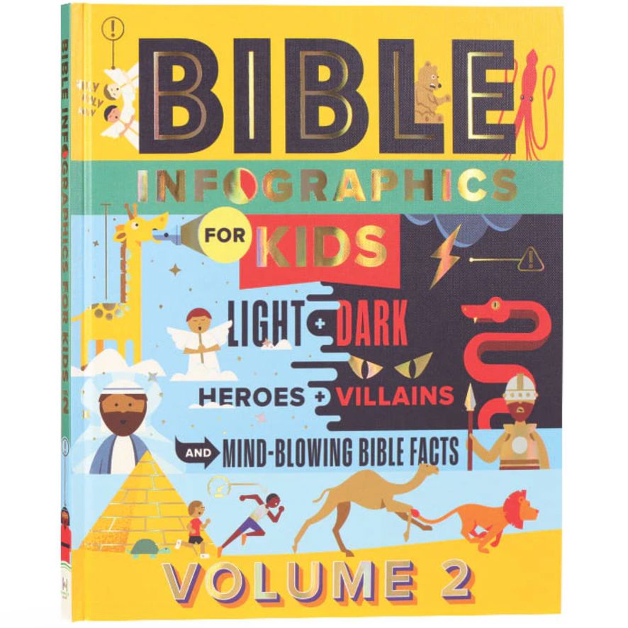 Bible Infographics For Kids: Angels and Demons, Heroes and Villains, and How to Outrun a Chariot (Vol 2)
