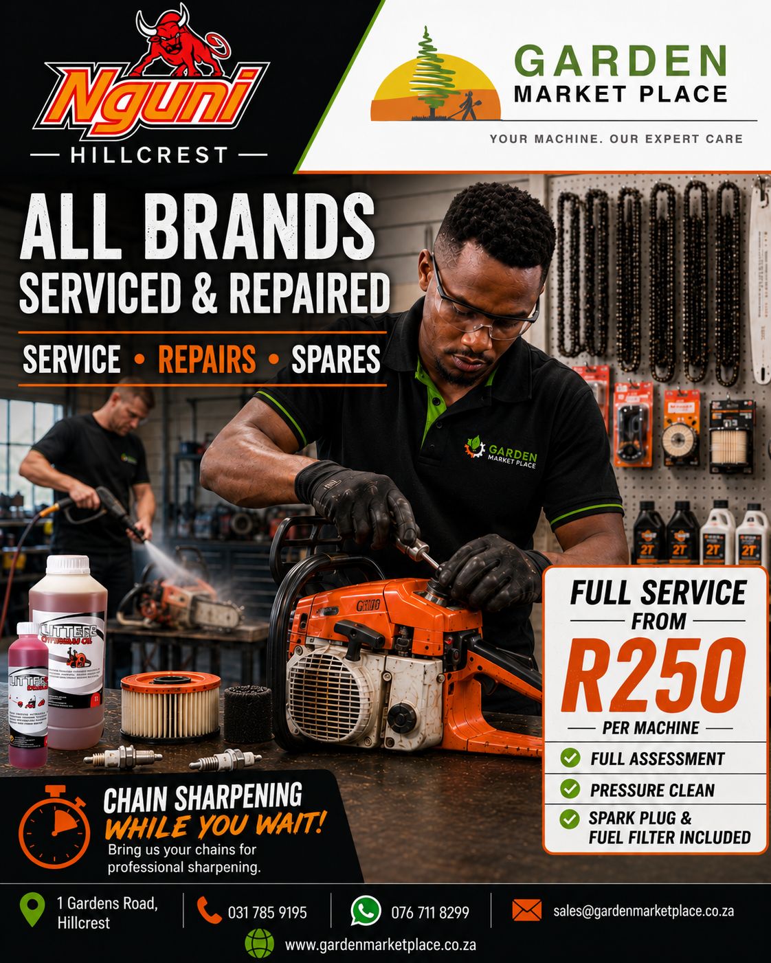 Chainsaw Servicing &amp; Repairs — All Brands Welcome
