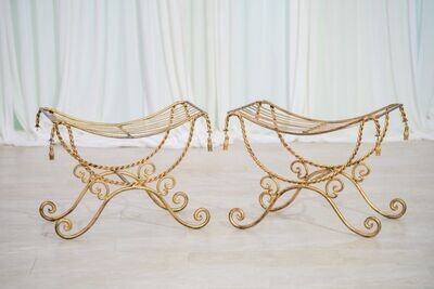 Gold Bench (Set of 2)