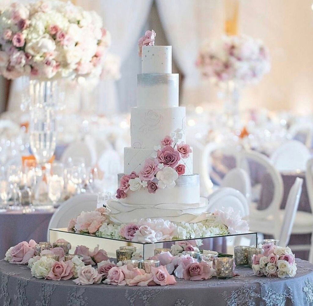 Mirror 2 X 2 Cake Stand