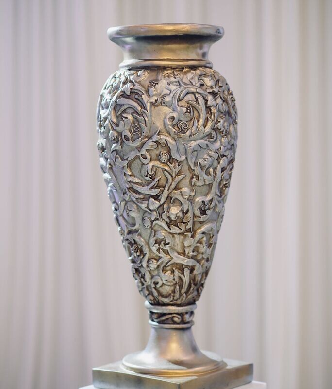 Classic Antique Urn W/ Mixed Floral