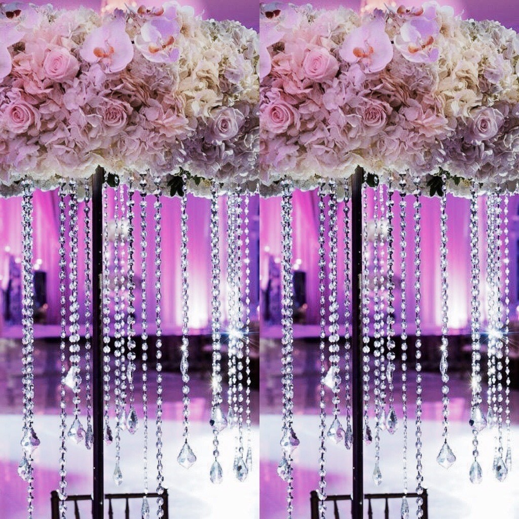 Extra Large Circular Iron Centerpiece With Floral Mixed With Hanging  Crystals And Candles, image size:1024x1024