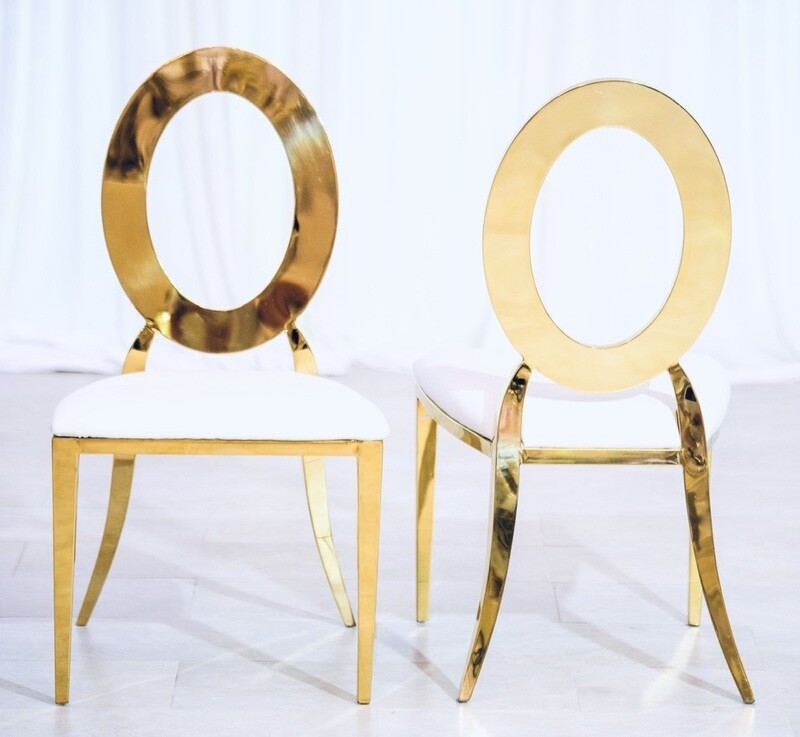 Gold Louie "O" Back Chair