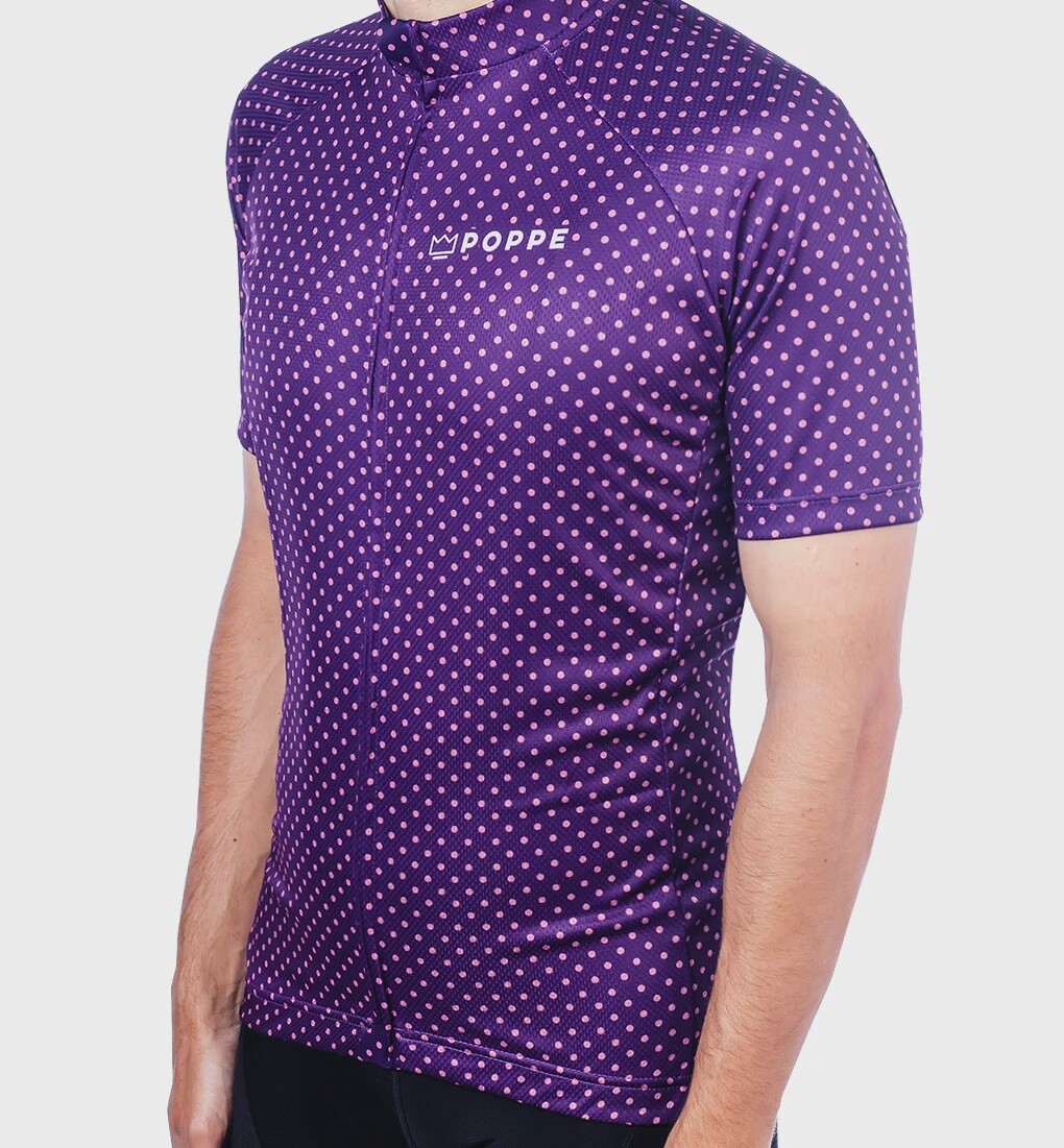Poppe Dots Purple Jersey - SS Men