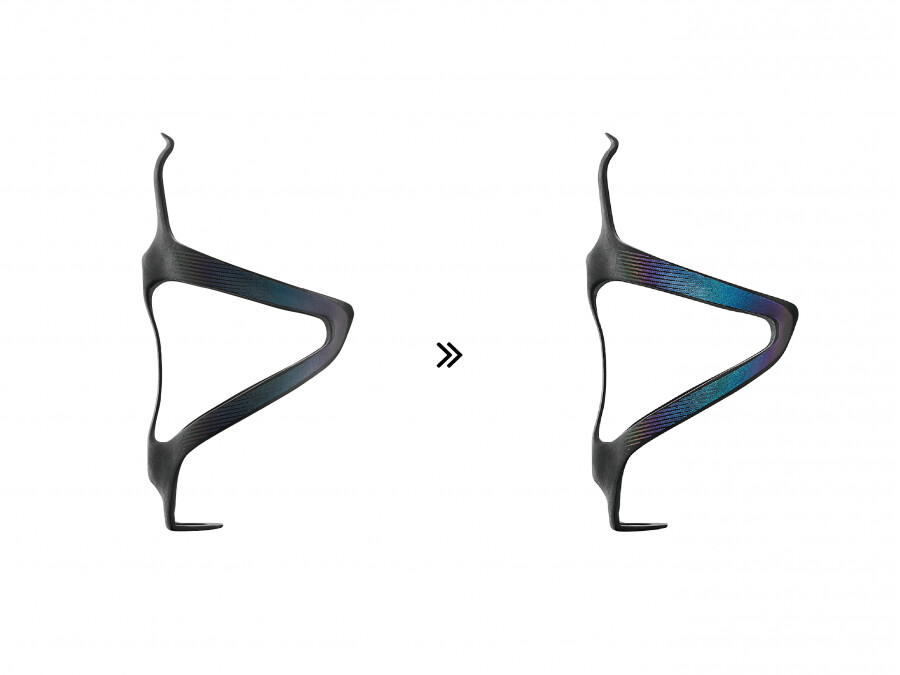 Ciclovation Premium Carbon Bottle Cage Spectrum Reflective