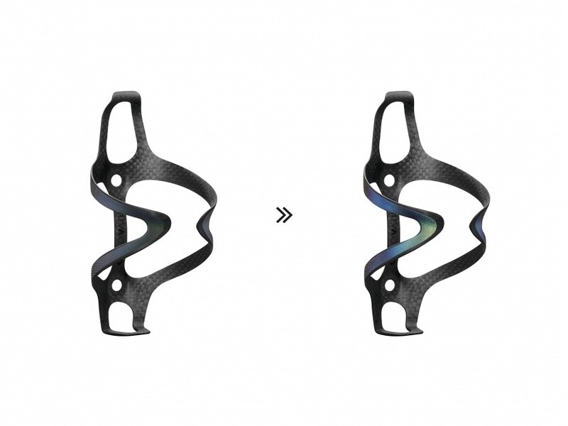 Ciclovation Premium Carbon Bottle Cage Spectrum Reflective