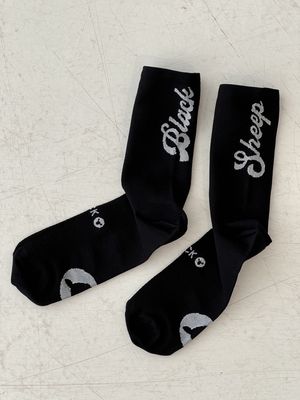Black Sheep Perfect Crew Socks - BWH - Black White Logo