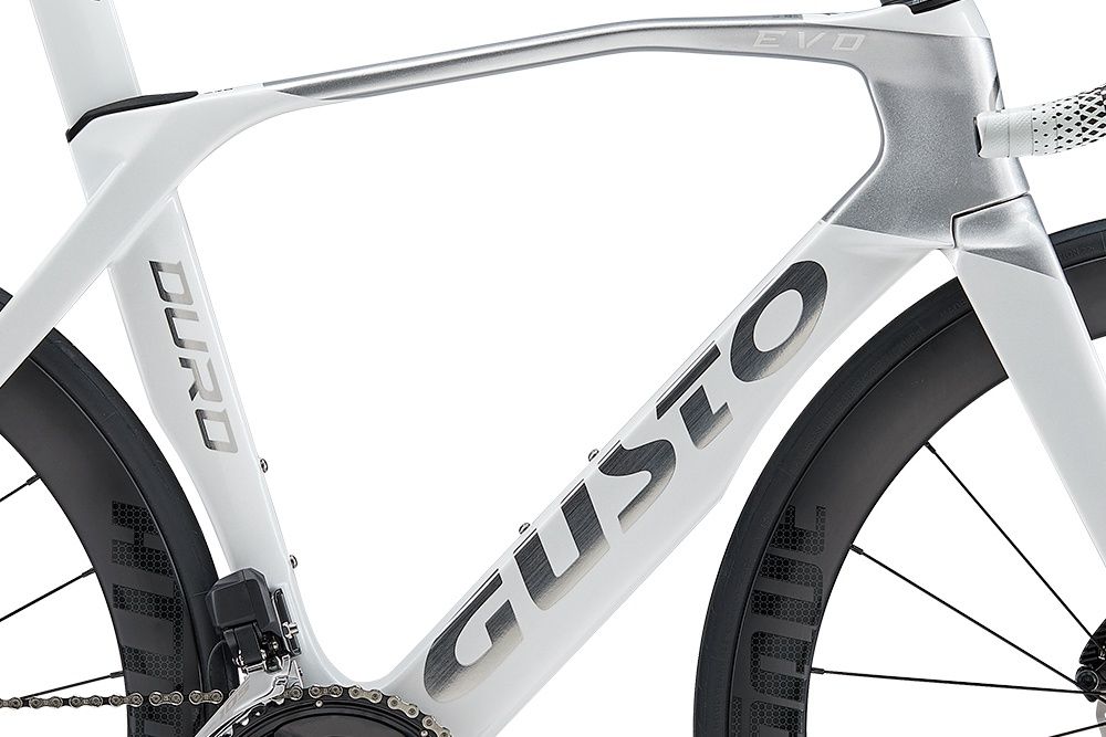 Gusto Duro Evo Pro TE Shimano Dura-Ace Di2 MY25, Colour: White Silver, Size: XS