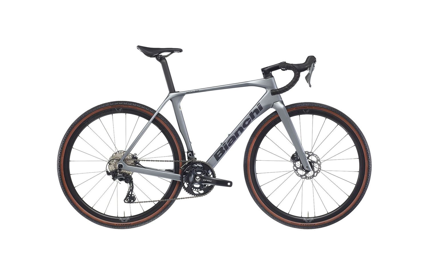 Bianchi Impulso Pro Shimano GRX 820 2x12 MY25, Colour: F4 - Grey/Black Matt, Size: XS