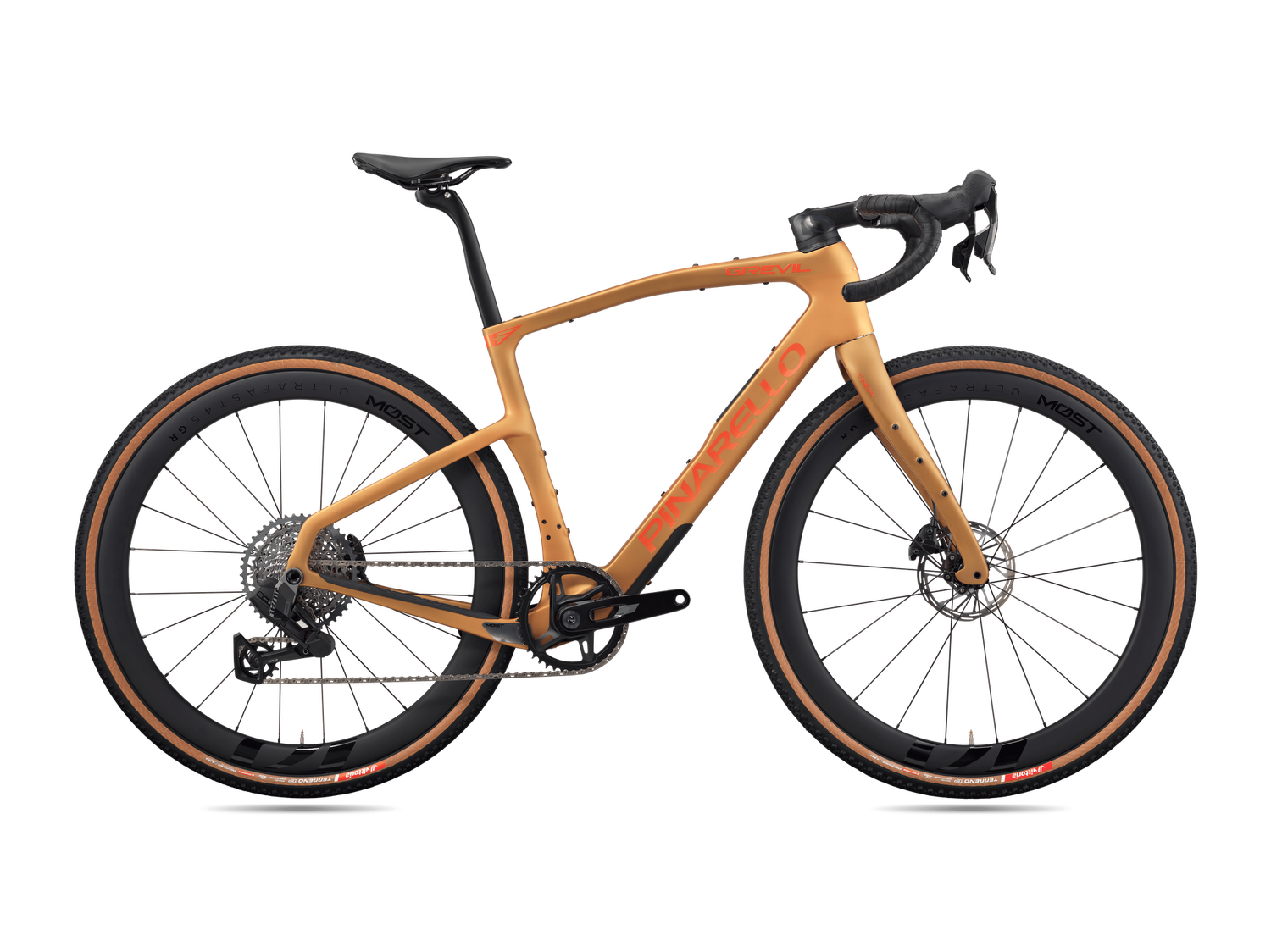 Pinarello Grevil F5 SRAM Rival AXS XPLR MY26, Colour: Namib Brown Matt H320, Size: 47