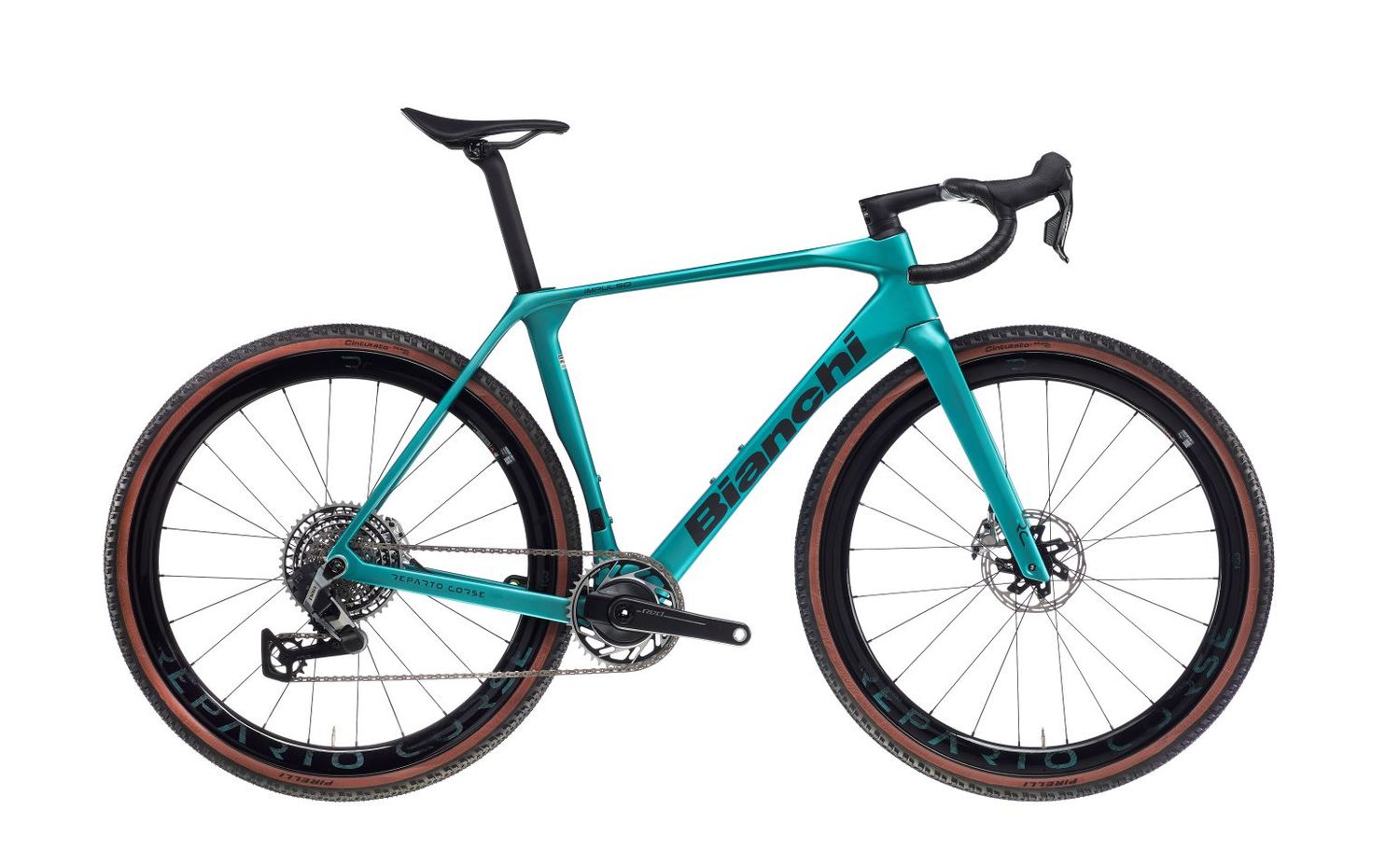 Bianchi Impulso RC | SRAM Red XPLR AXS Power | MY26, Colour: FG - CELESTE METALLIC/GRAPHITE/CK16, Size: XS