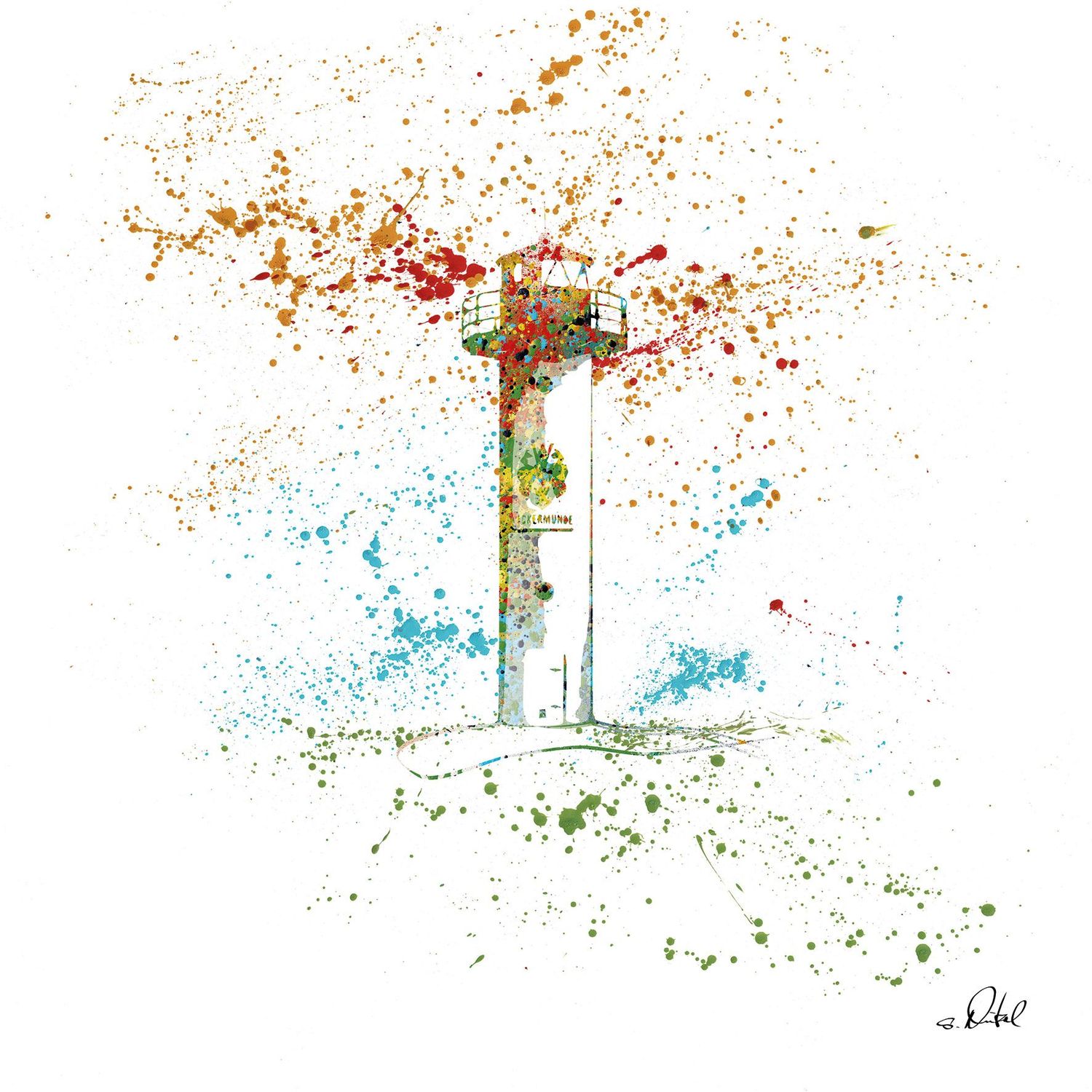 Leuchtturm von Ueckermünde (Graffiti Style)