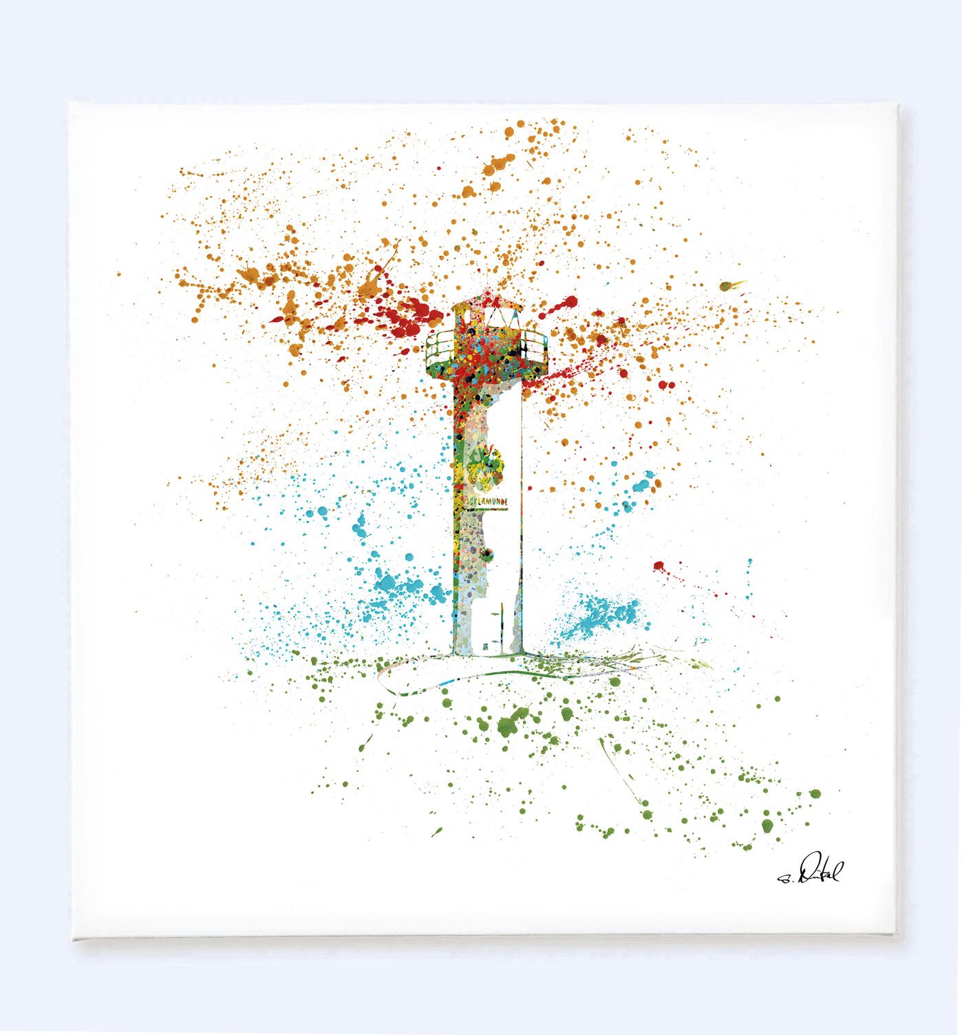 Leuchtturm von Ueckermünde (Graffiti Style)