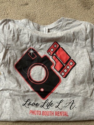 Grey Love Life Logo Tee
