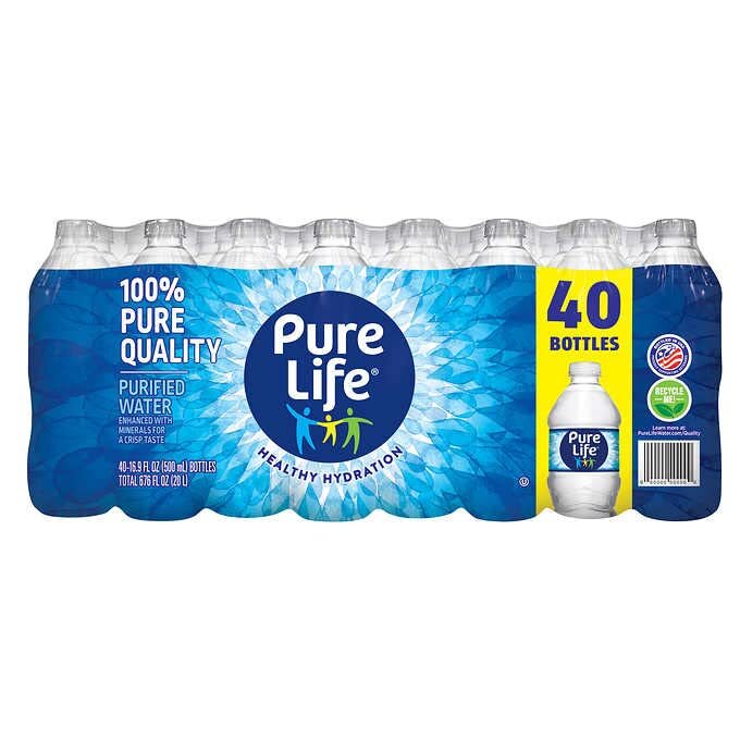 1/2 Pallet - Pure Life Purified Water (16.9 fl. oz., 40 pk.)