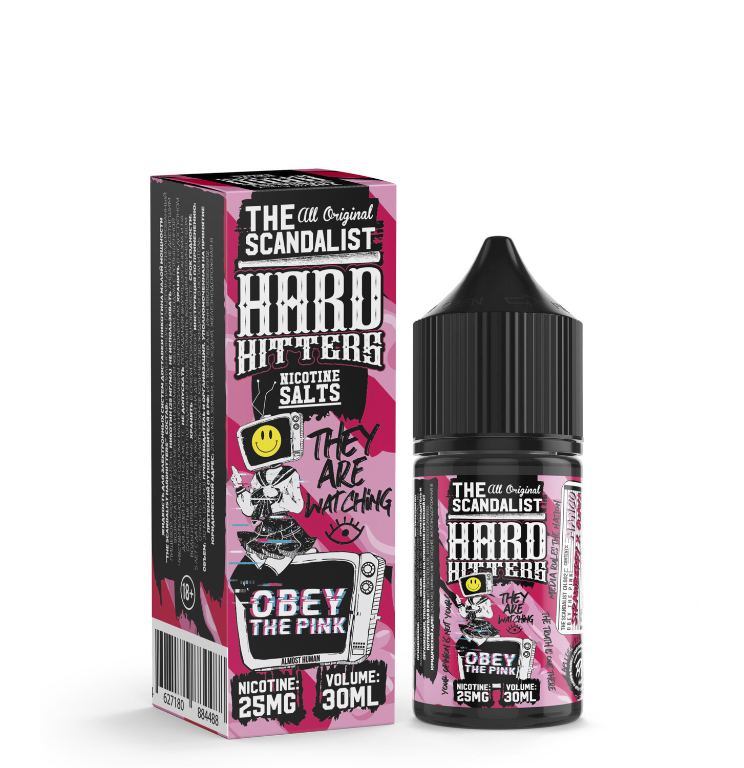 SALT! The Scandalist Hardhitters Obey The Pink, 30 мл SALT! The Scandalist Hardhitters Obey The Pink, 30 мл