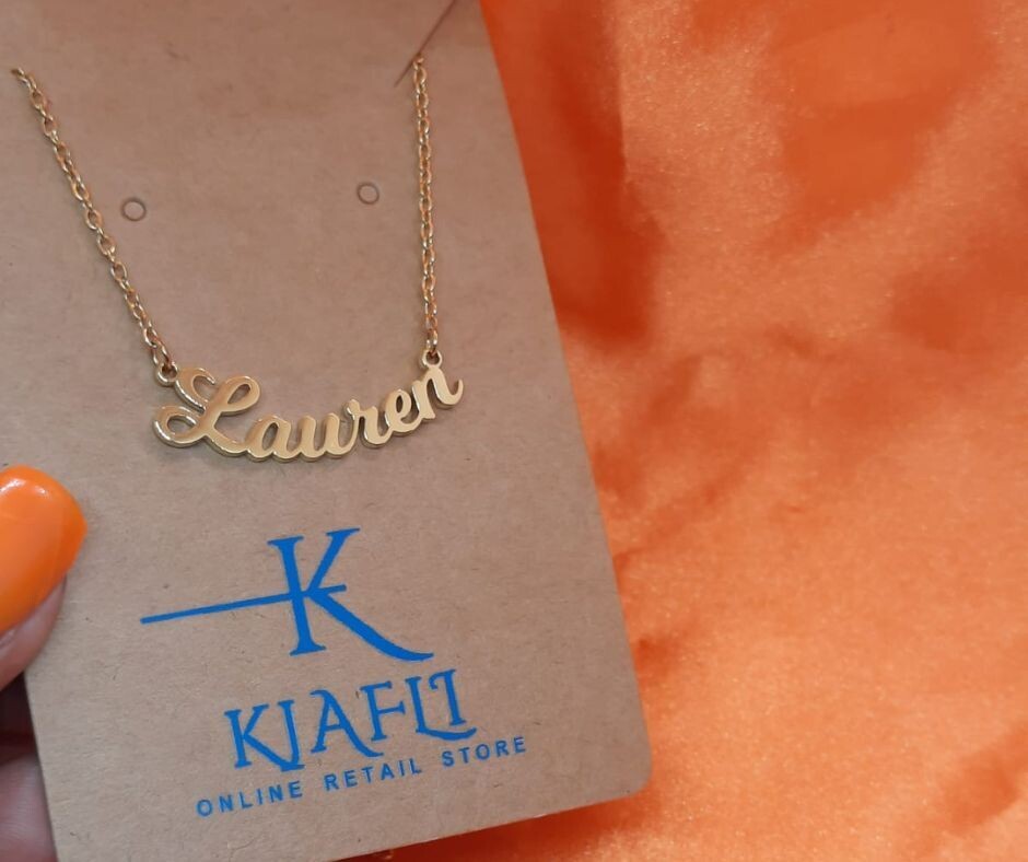 YOUR Name Necklace- Curved