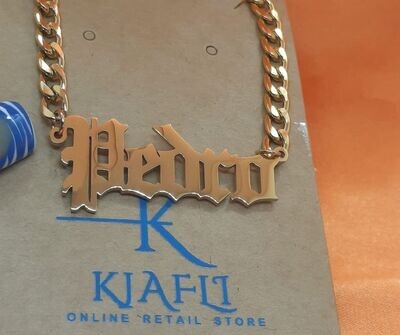 YOUR Name Necklace 5mm- Cuban Link