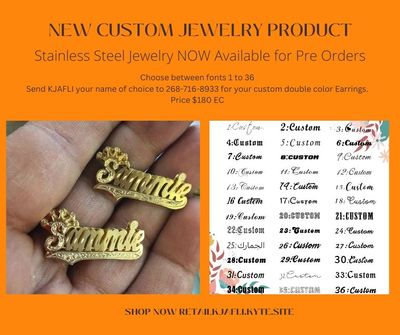 YOUR Nameplate/Doubleplate Earrings