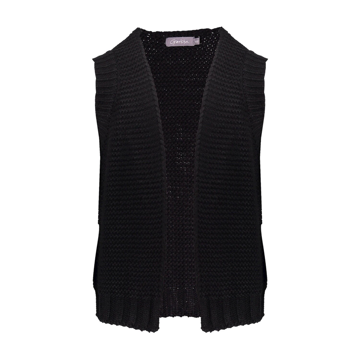 Geisha Gilet knit  000999 - black